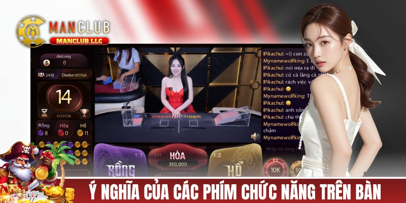 Ý nghĩa của các phím chức năng trên bàn Rồng Hổ