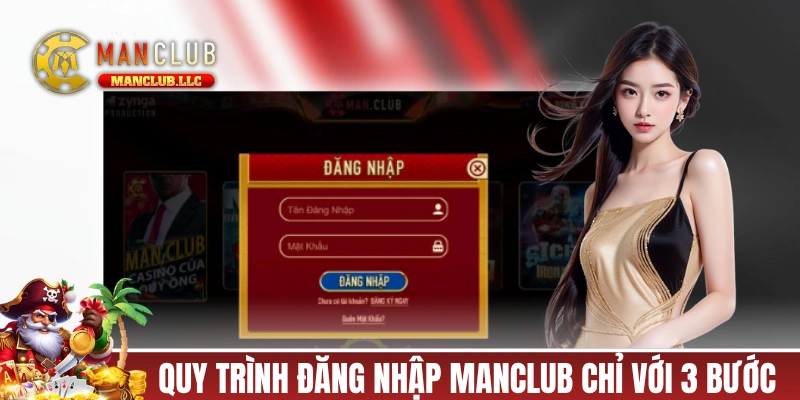 Quy trình đăng nhập MANCLUB chỉ với 3 bước