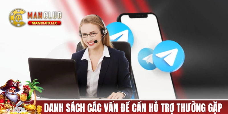 Danh sách các vấn đề cần hỗ trợ thường gặp