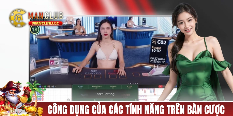 Công dụng của các tính năng trên bàn cược