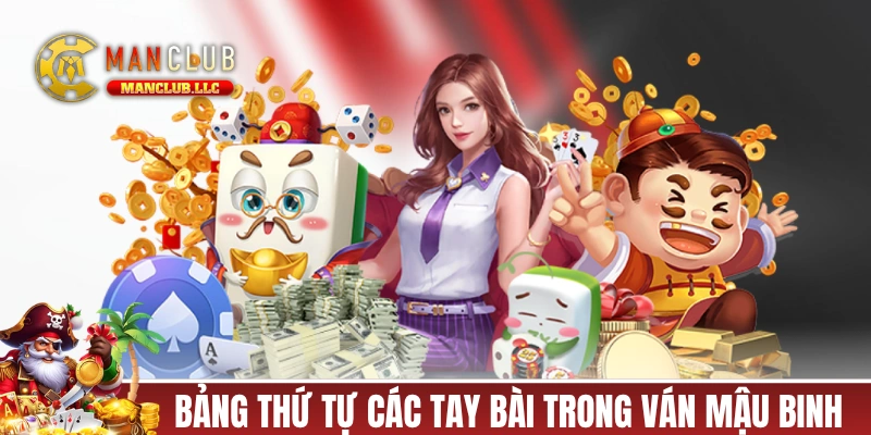 Bảng thứ tự các tay bài trong ván Mậu Binh MANCLUB