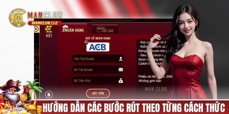 Hướng dẫn các bước rút theo từng cách thức